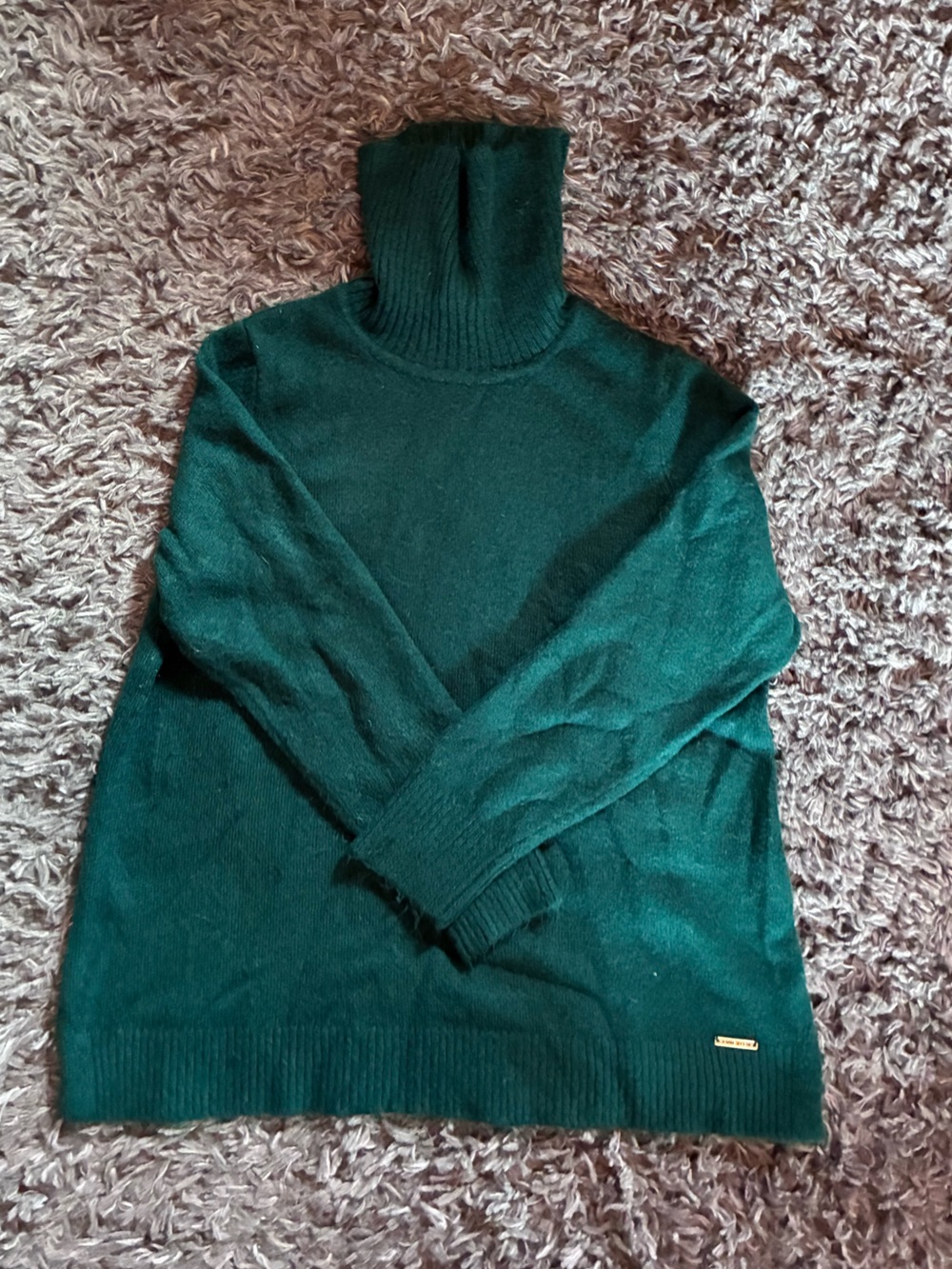 Anne Klein Green Turtleneck Sweater Like New
